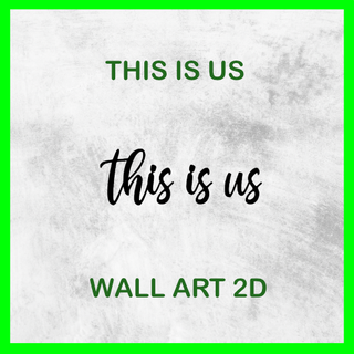 us firmar pared Arte 2d mural decoración deco inspiración casa amor familia 3d print model - Mito3D