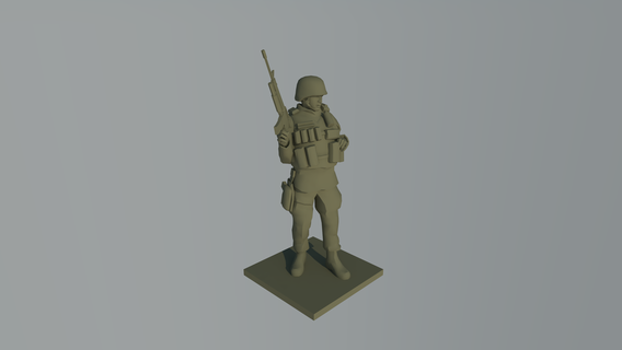 us soldier 1 32 soldier us 1 32  3d print model - Mito3D