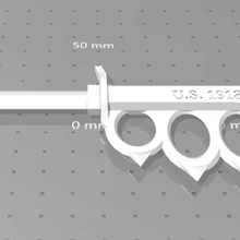 us trincheira faca exército wwi wwii ferramentas mão 3d print model - Mito3D