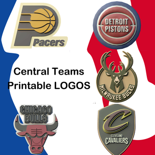 NBA All Teams Logos Printable and Renderable - 3D Print Model by danyelon