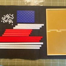 Etats Unis drapeau art gloire étoiles rayures 3d print model - Mito3D