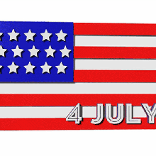Etats Unis drapeau 4 juillet bureau supporter 3d print model - Mito3D