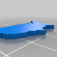 eua contorno da forma a arte 3d print model - Mito3D