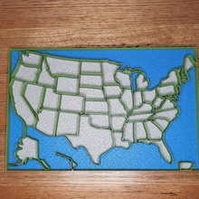 Estados Unidos florero impresión 3d print model - Mito3D