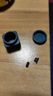 usb-c protective cap + small case box boite rangement lens mobile phone 3d print model - Mito3D