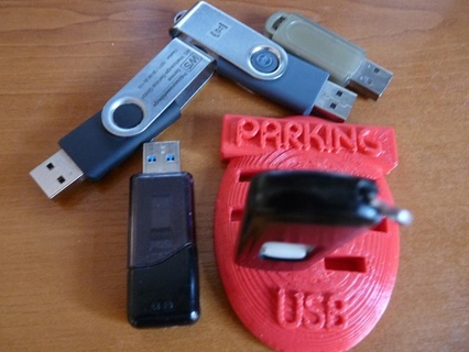 USB parking Souris 3d print model - Mito3D