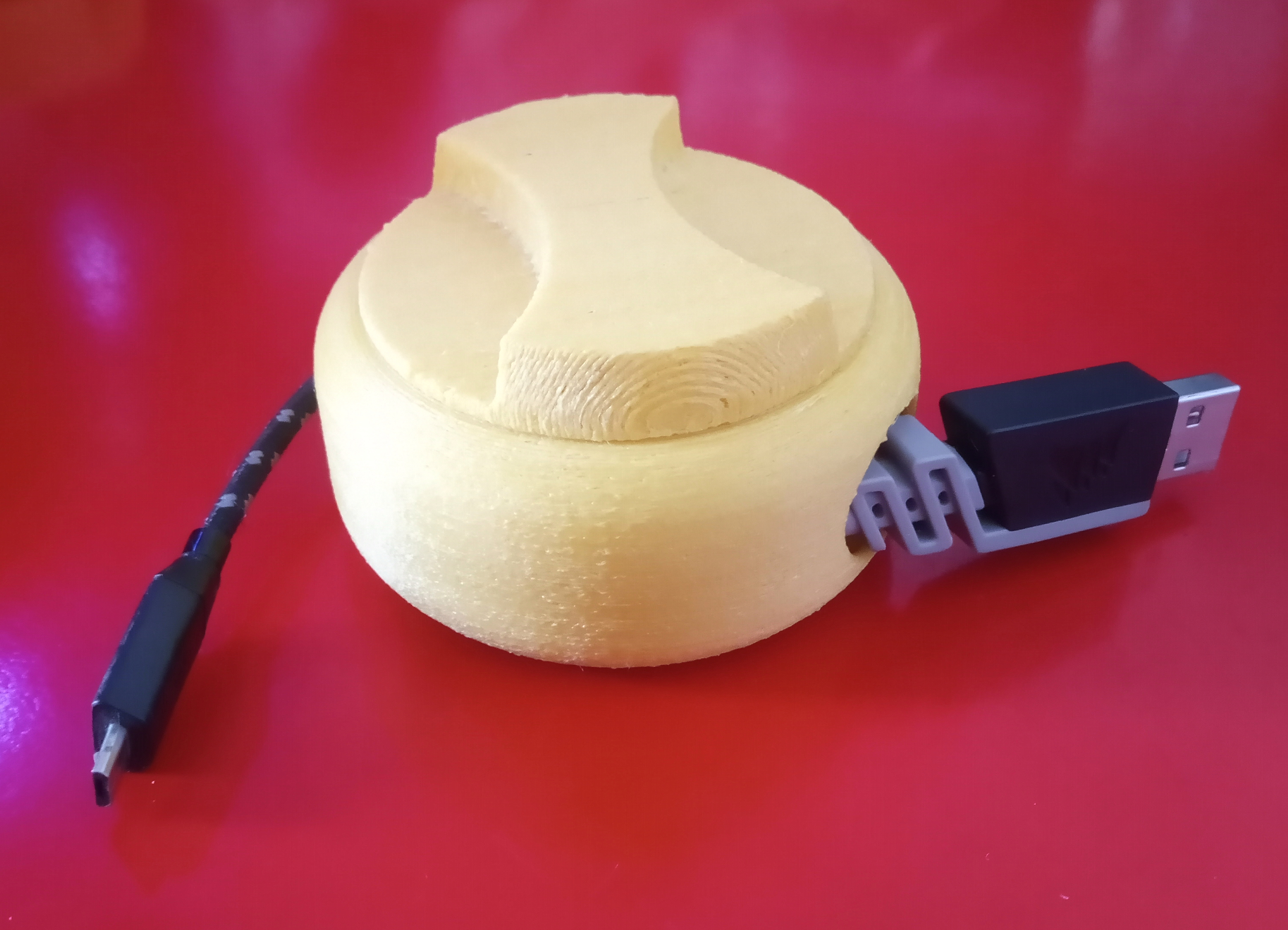 USB Kabel Halter Unterstützung Kabelmanagement Veranstalter 3D print model - Mito3D