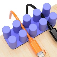 cable usb titular tipo cilindro gadget 3d print model - Mito3D