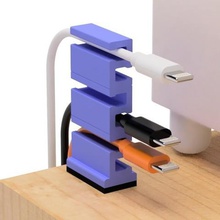 usb cable holder narrow space gadget 3d print model - Mito3D