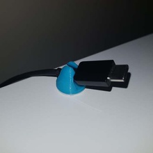 cable usb titular cargador de teléfono gadget el móvil 3d print model - Mito3D
