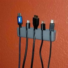 USB câble organisateur vis monter commander bandes étape fichier 3m bande stp titulaire soutien mur organisation 3d print model - Mito3D