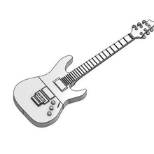 caso di usb 1 vari chitarra 3d print model - Mito3D