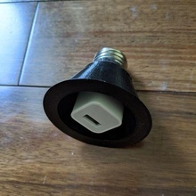 usb charger bulb socket bracket arlo light camera gadget 3d print model - Mito3D