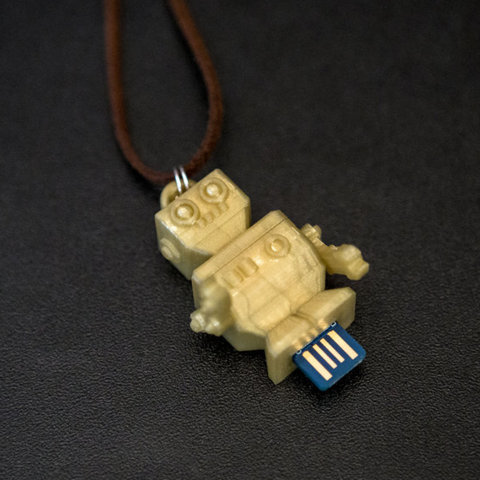 usb charger charm robot game 3D print model - Mito3D