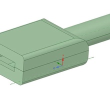 USB cubierta carcasa funda 3d print model - Mito3D