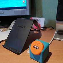 usb extension block key gadget desk stick cord office flash drive 3d print model - Mito3D