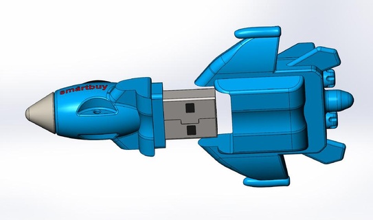 USB Blitz Fahrt 3d print model - Mito3D