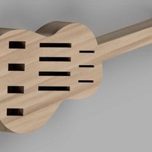 USB violão micro flamenco Salve organizar 3d print model - Mito3D