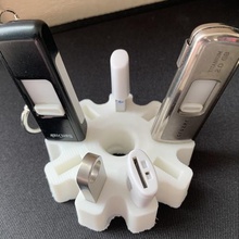 usb key support gear gadget keys 3d print model - Mito3D