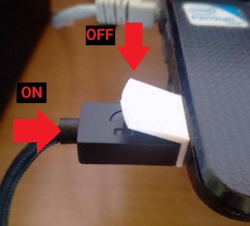 USB alavanca virar interruptor luz parental controles protetor salvando luminária computador tecnologia pc Mac 3d print model - Mito3D
