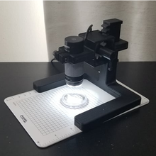 usb microscope stand 30mm tool microscope stand plugable usb gear rack pinion 3d print model - Mito3D