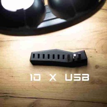 USB organizatör tasarım 3d print model - Mito3D