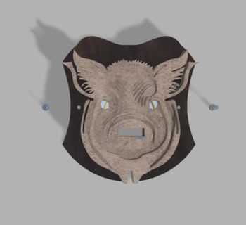 USB Puerto cerdo animal 3d print model - Mito3D