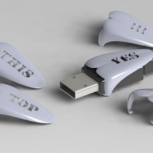 usb sağ taraf gadget 3dmodel <url> 3dprinting 3dmodels rightusbside usbpart lifehacks hayat kesmek 3d print model - Mito3D