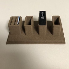 USB sd carta titolare supporto micro 3d print model - Mito3D