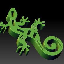 usb sd gecko gadget 3d print model - Mito3D