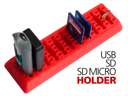 USB sd Mirco Kulp destek gadget usb sahibi sdholder sdmikrotutucu 3d print model - Mito3D