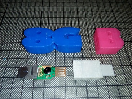 USB Stock 8gb Farbe Daten DIY Elektronik Spaß Freude Lager Werkzeuge Hersteller 3d print model - Mito3D