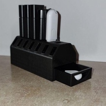 usb stick holder gadget key storage drawer office 3d print model - Mito3D