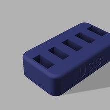 el soporte de usb gadget almacenamiento 3d print model - Mito3D