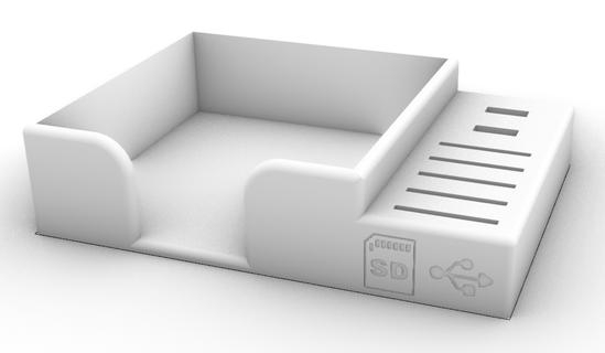 USB apoya apoyo titulares 3d print model - Mito3D