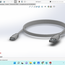 USB type c 3d print model - Mito3D