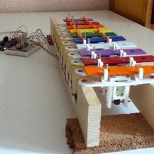 usb xylophone divers arduino l'éducation l'électro-aimant de la musique solénoïde jouet 3d print model - Mito3D