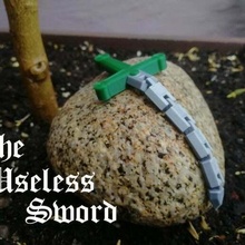 inútil espada flexi cadena flexionar flexible juego Game of Thrones tronos cuchillo espadas utilizar útil juguetes_mecanicos 3d print model - Mito3D