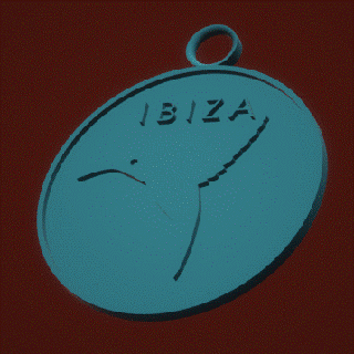 ushuaia ibiza España dj logo 3d print model - Mito3D