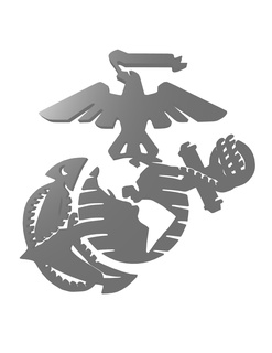 usmc Emblem us bewaffnet Kräfte großartig Dichtung eeuu Logo Symbol USA Gold Silber 3d print model - Mito3D