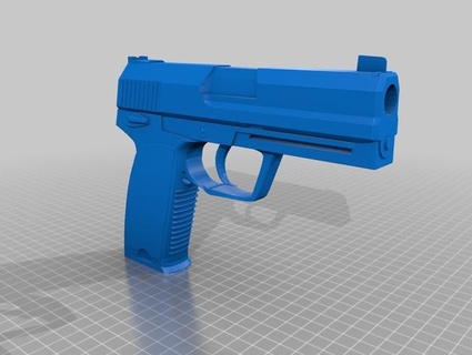 usp s csgo çıkarılabilir kırıcı sayaç vuruş 3d print model - Mito3D
