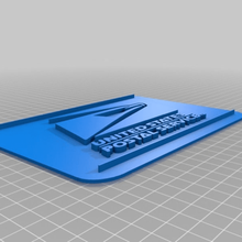 usps logo square plate tool 3d printing 3d print model - Mito3D
