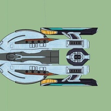 uss armitage rimontare 3d Stampa modello scifi star Trek nave stellare stampabile armitageclass 3d print model - Mito3D
