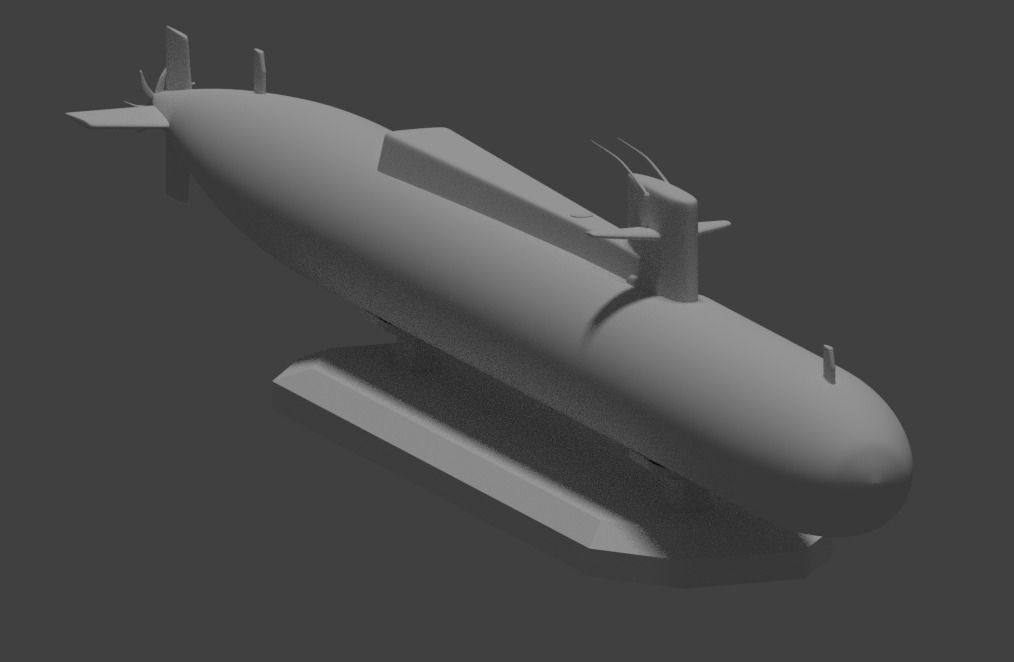 uss tullibee ssn-597 submarine united navy vehicles 3D print model - Mito3D