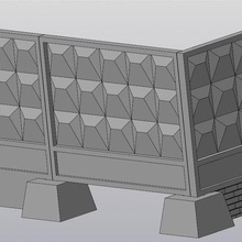 urss diamante recinzione architettura edifici strutture 3d print model - Mito3D