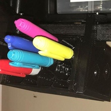 usts under shelf bandeja escova suporte cabide lápis caneta estante armazenamento ferramenta organização 3d print model - Mito3D