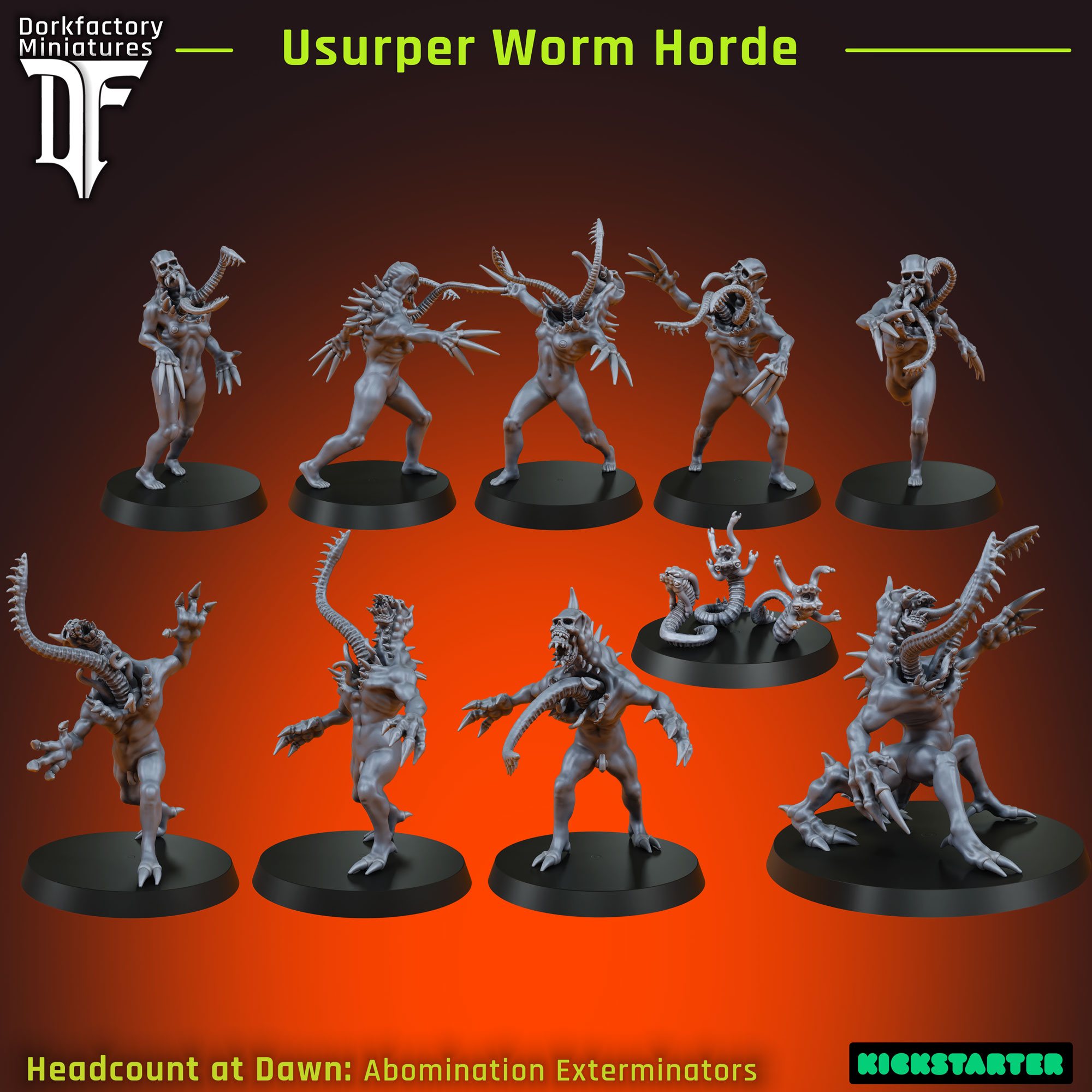 usurper worm horde 3D print model - Mito3D