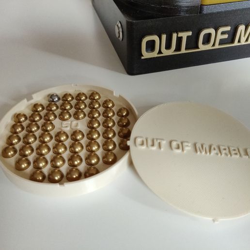 ut mármores circular mármore bandeja jogos 3D print model - Mito3D