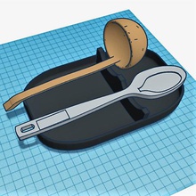 utensil rest home startcults cuisine kitchen 3d print model - Mito3D
