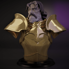 uther Guau Warcraft Shadowland Shadowlands busto mundo of fantasía armadura alas 3d print model - Mito3D